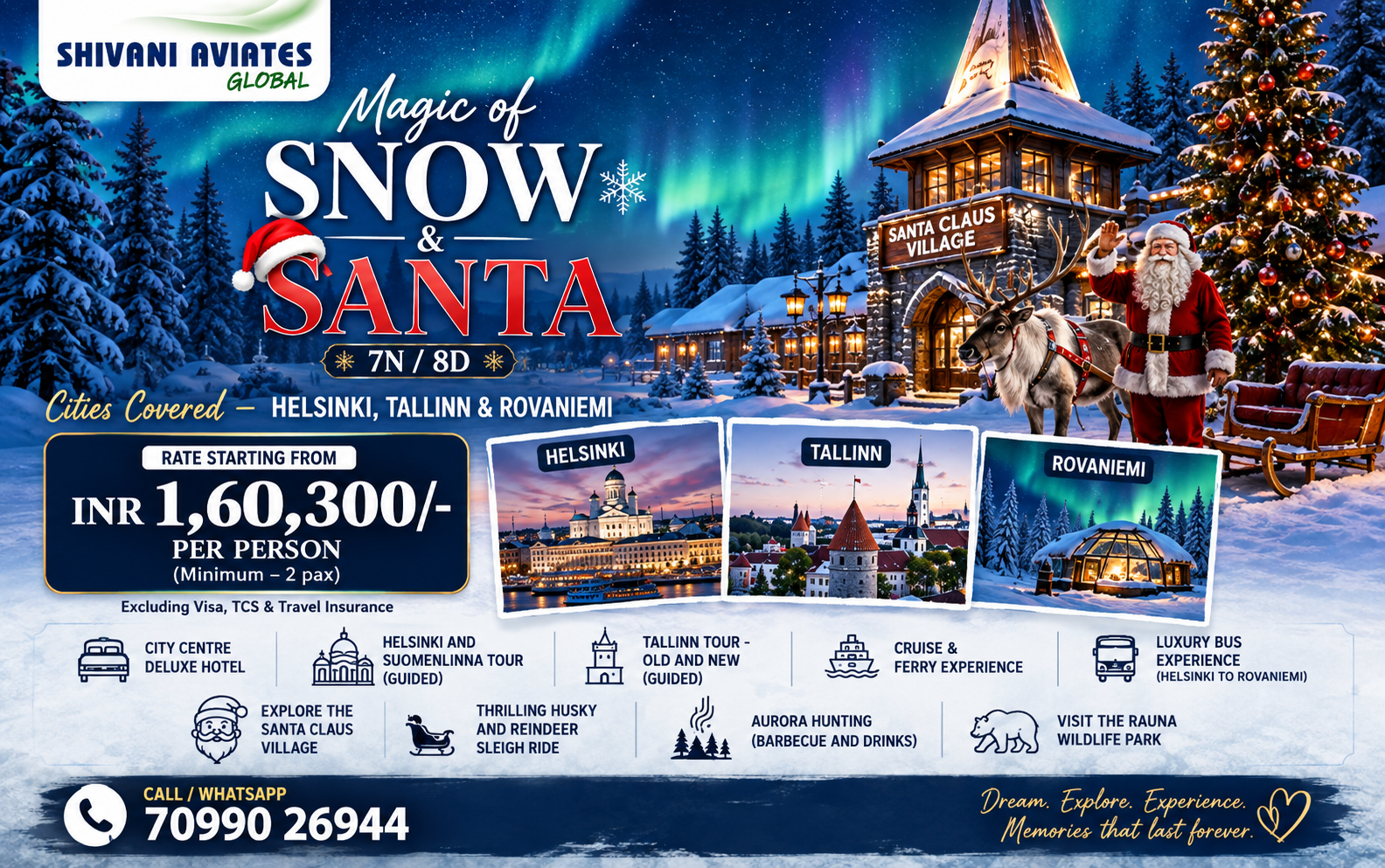 Magic of snow & Santa